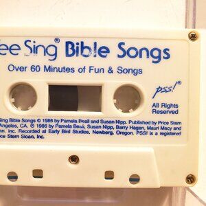 WEE SING BIBLE SONGS AUDIO CASSETTE TAPE - OVER 60 MINUTES OF FUN & SONGS - 1986